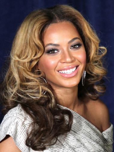 Lang Lace Front Glad Beyonce Pruik