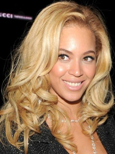 Lace Front Halflang Modieus Beyonce Pruik