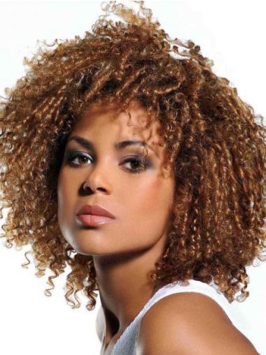 Lace Front Kort Indrukwekkend Afro Amerikaanse Pruiken