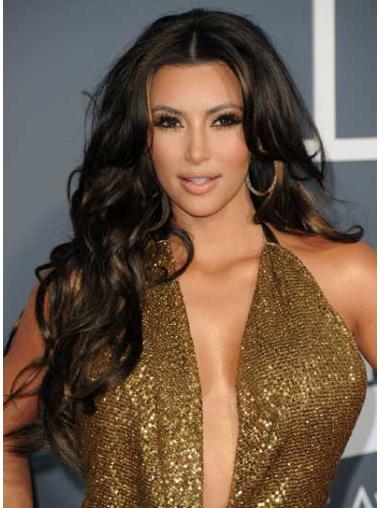 Lace Front Lang Knus Kim Kardashian Pruik