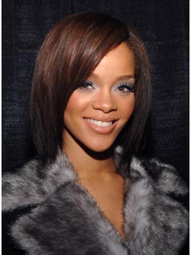 Kastanjebruin Halflang Fabelachtig Rihanna Pruik