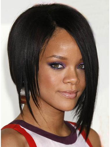 Zwart Halflang Mode Rihanna Pruik