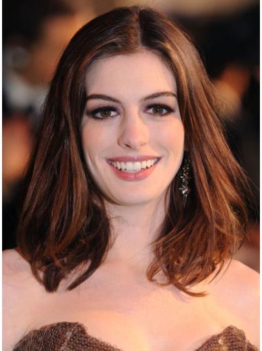 Lace Front Halflang Uniek Anne Hathaway Pruik