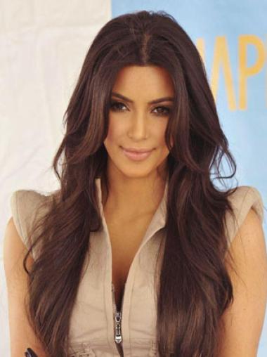 Lace Front Lang Volwassen Kim Kardashian Pruik