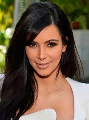 Lace Front Lang Beste Kim Kardashian Pruik