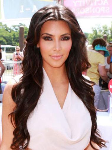 Lace Front Lang Korting Kim Kardashian Pruik