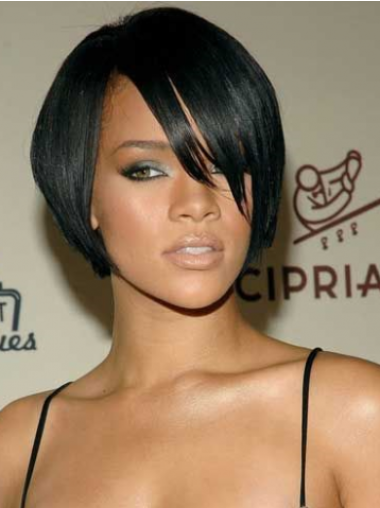 Lace Front Kort Geen gedoe Rihanna Pruik