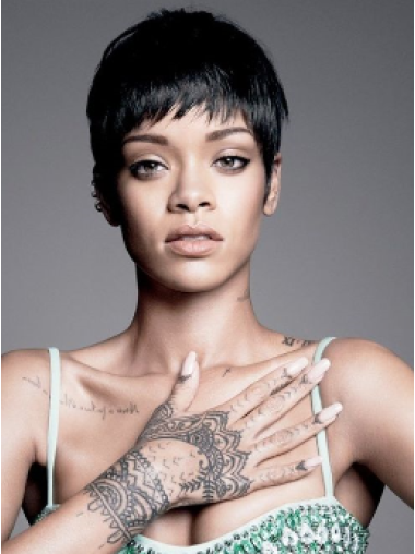 Lace Front Kort Top Rihanna Pruik