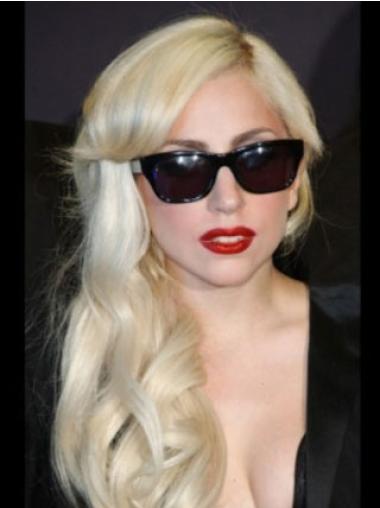 Blonde Lang Glad Lady Gaga Pruik