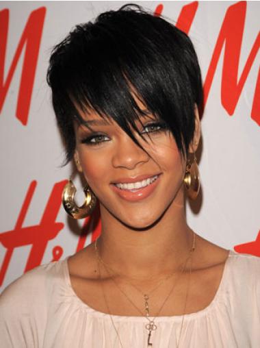 Lace Front Kort Geschikt Rihanna Pruik