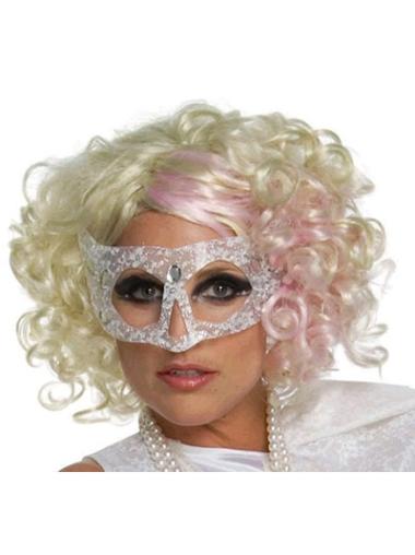 Lace Front Halflang Geschikt Lady Gaga Pruik