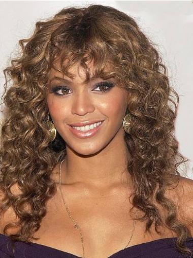 Voortreffelijk Krullen,Stijl Kastanjebruin Beyonce Pruik