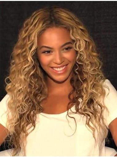 Bevallig Blonde Lang Beyonce Pruik