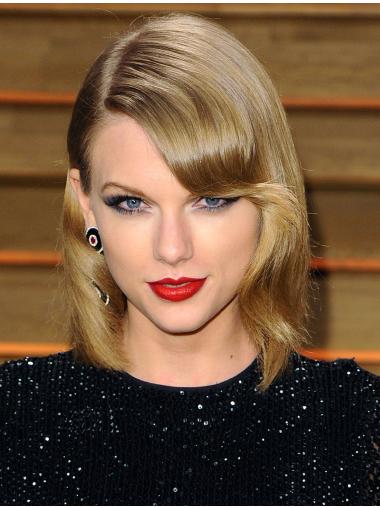 100% Handgeknoopt Halflang Geschikt Taylor Swift Pruik